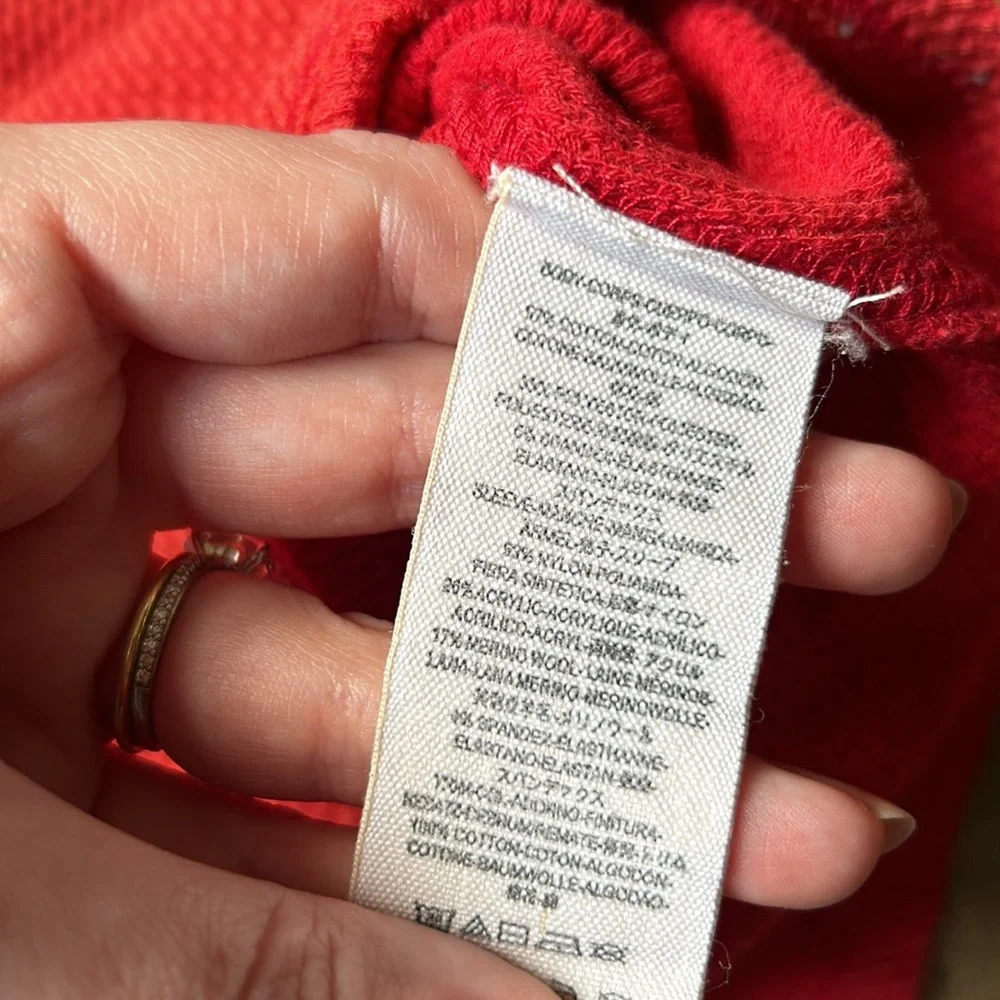 Free people we the free red art school thermal S - Picture 5 of 6